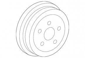 Rear left brake drum for Toyota Corolla 14-19