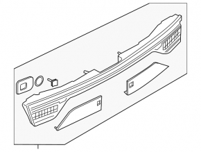Audi A7 19-25 interior trunk door light