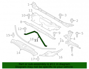 TV strut V-shaped BMW 3 G20 19-22