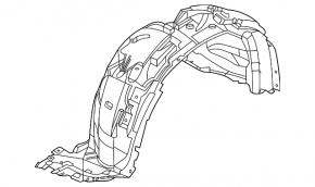 Front right fender liner Nissan Rogue 21-23 US built