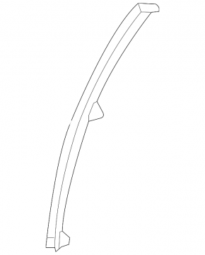 Rear left door glass guide for Lexus RX300 RX330 RX350 RX400H 04-08