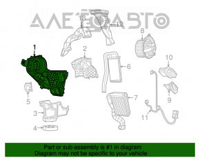 Rear heater assembly for Dodge Journey 11-20