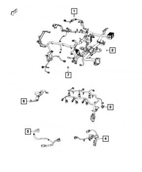 Jeep Cherokee KL 19-22 3.2 Engine Wiring
