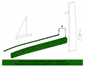 Lower front left door trim for Toyota Land Cruiser 24-26