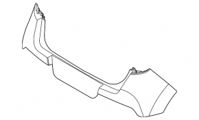 Kia Soul 20-22 bare rear bumper upper part