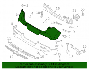 Kia Soul 20-22 bare rear bumper upper part
