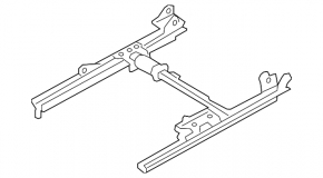 Left driver's seat runner for Audi A4 B8 13-16 without frame