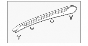 Roof rail longitudinal right Buick Encore 13-14