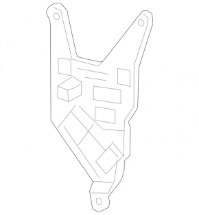 Bracket for the control unit of the trunk lid Mercedes W213 E 17-23