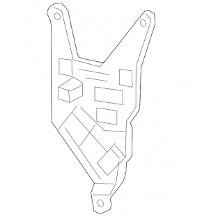 Bracket for the control unit of the trunk lid Mercedes W213 E 17-23