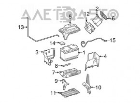 Additional battery housing Mercedes GLA 16-20 type 1