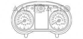 Instrument cluster Mercedes GLC 300/43 16-19 without radar projection