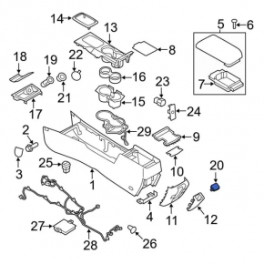 Lincoln MKZ 13-20 Center Console Outlet