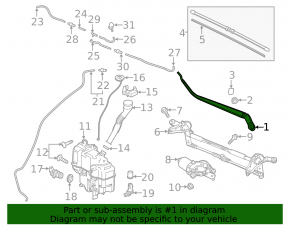 Left wiper arm Mazda 6 18-21