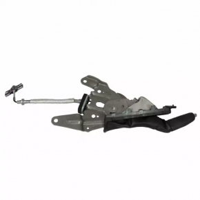 Ford Mustang mk6 15-23 leather parking brake lever, black