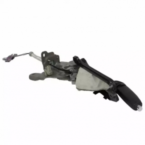 Ford Mustang mk6 15-23 leather parking brake lever, black