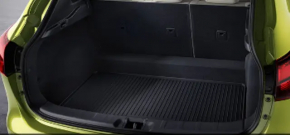 Nissan Rogue Sport 17-22 black fabric trunk mat, for spare tire, dry-cleanable