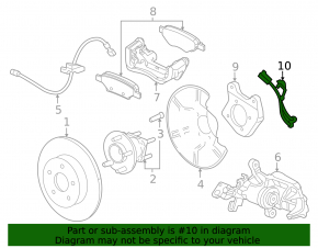 Rear left ABS sensor for Chevrolet Volt 11-15
