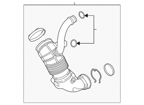Air duct from the air filter housing BMW X5 G05 23-25 B58