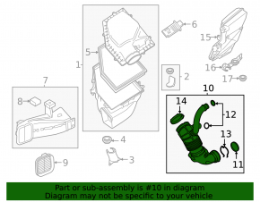 Air duct from the air filter housing BMW X5 G05 23-25 B58