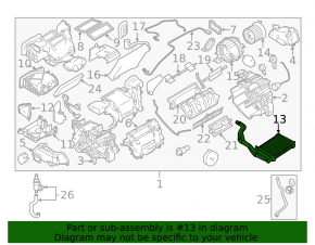Nissan Leaf 13-13 heater core