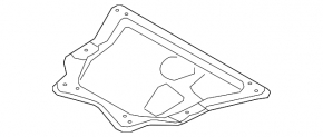 Engine protection metal BMW X5 F15 16-18 plug-in