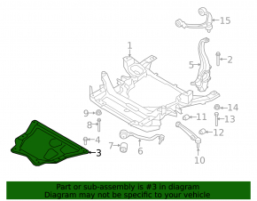 Engine protection metal BMW X5 F15 16-18 plug-in