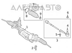 Steering rack EPS BMW 3 G20 19- AWD