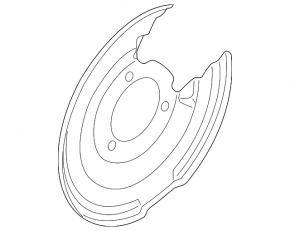 Brake Disc Cover Rear Right Volvo XC40 19-25