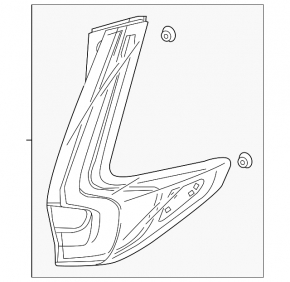 Light outer wing right Honda CRV 17-19