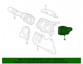Right steering column switch for Honda CRV 20-22 type 2