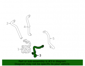 Cooling system hose Hyundai Ioniq 17-21 EV
