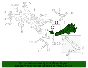 Rear right axle Mitsubishi Eclipse Cross 18-24 AWD trailing arm