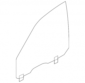 Front left door glass BMW 5 F10 11-16