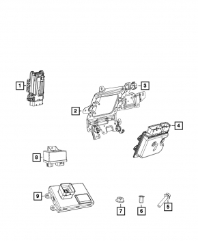 Block ECU engine computer Jeep Renegade 15-17 2.4