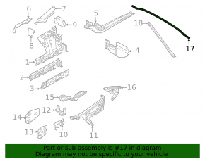 Front strut brace front BMW X1 F48 16-22