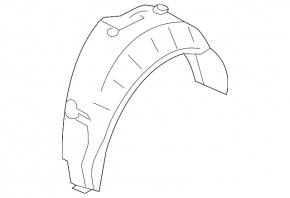 Rear right fender liner for BMW 3 Series E90 E92 07-12 Sedan & Wagon, without M3. WAGON, with aero pack