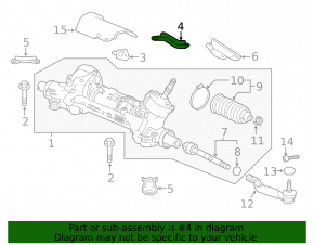 Steering rack bracket rear left Honda Accord 18-22