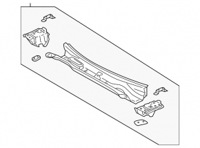 Metal wiper pan for Toyota Solara 2.4 04-08
