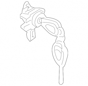 Subaru b9 Tribeca front left door lock cylinder with key