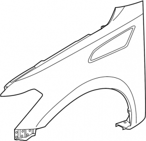 Front left fender Infiniti QX80 18-20