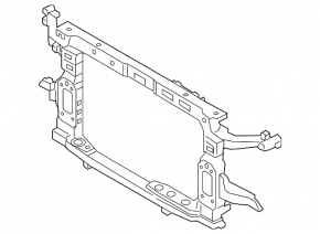 Hyundai Santa FE 21-23 2.5, 2.5T radiator panel