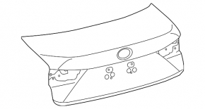 Lexus IS 14-20 trunk lid