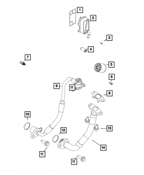Jeep Renegade 19-23 1.3T Turbo Oil Supply Line