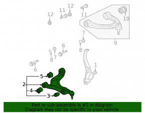 Lower control arm front right Audi Q7 4L 10-15 LEMFORDER