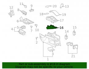 Lexus RX350 RX450h 10-15 Black Display Joystick Assembly