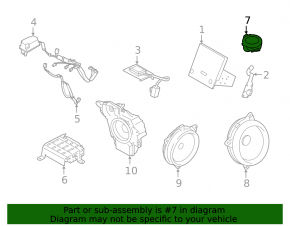 Subaru Forester 19-24 SK Left Front Panel Speaker