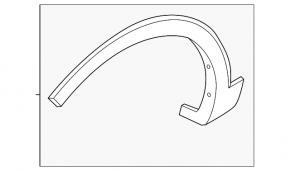 Front right fender arch trim Kia Sorento 25-26 HEV, PHEV