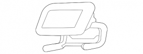 Left headlight washer cap for Audi A5 F5 20-25 S-Line