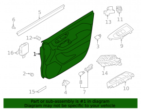 Subaru Forester 2025-26 front right door panel